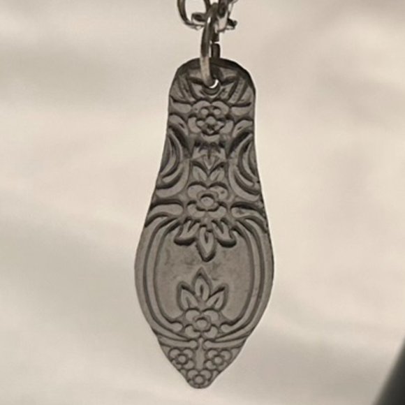Unique Handcrafted/Handmade Spoon/Silverware Pendant with Necklace - Picture 2 of 3